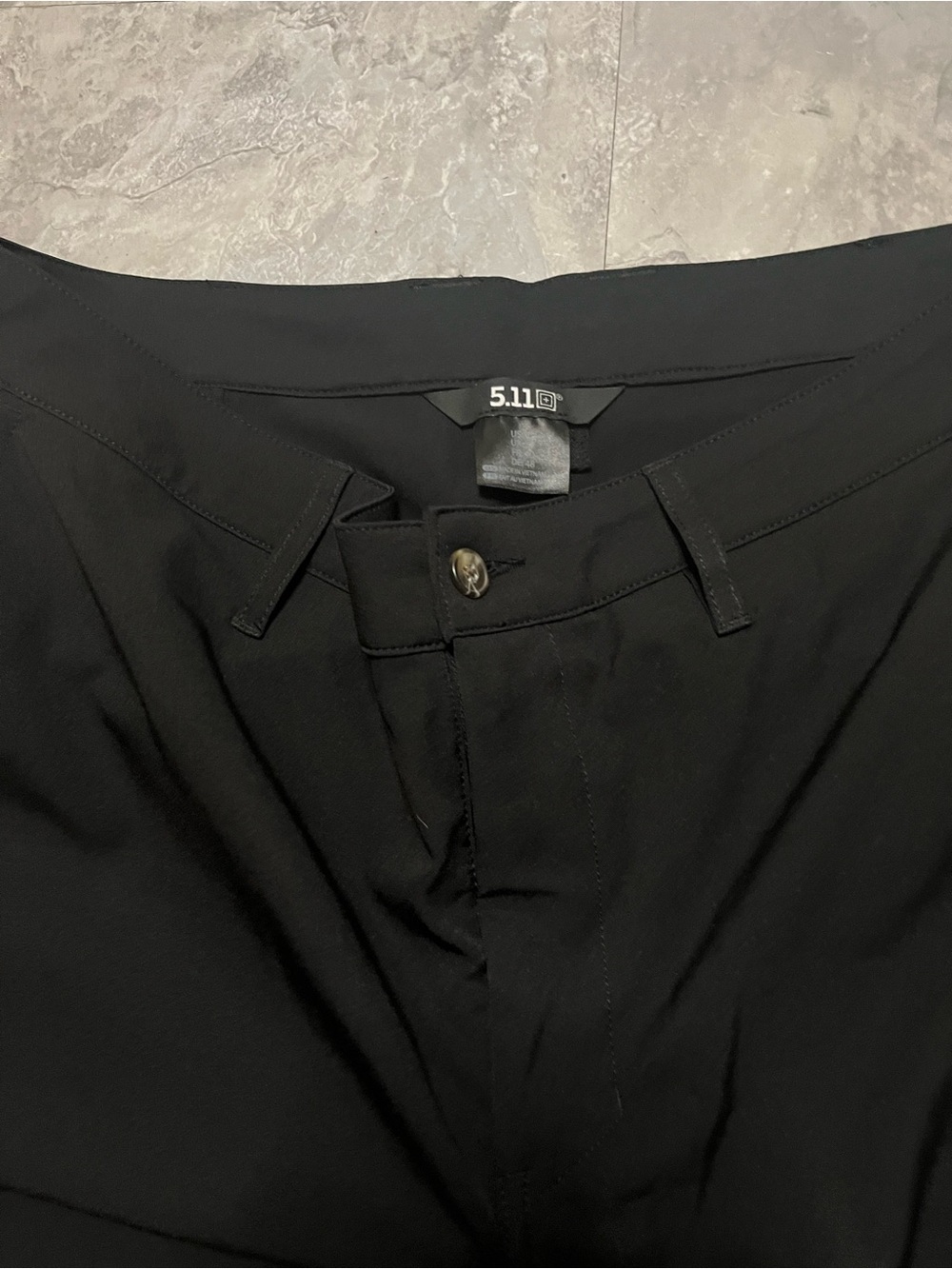 5.11 Tactical Black Flat-Front Performance Shorts - Picture 3 of 5